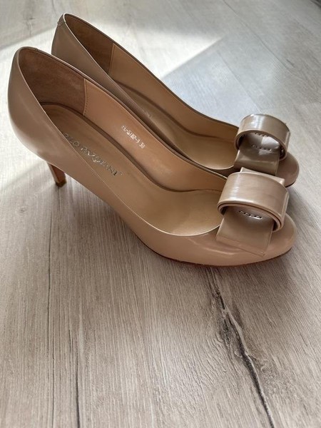 Women Carlo Pazolini Heels Beige Leather 38 #10BG