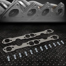 FOR 82-97 CAMARO FIREBIRD SBC 5.0L 5.7L V8 EXHAUST MANIFOLD HEADER GASKET+BOLTS