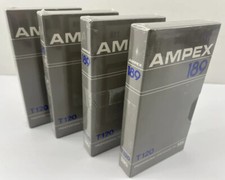 (4) NEW VHS Sealed AMPEX 189 T120 Professional Videocassettes Video Recording