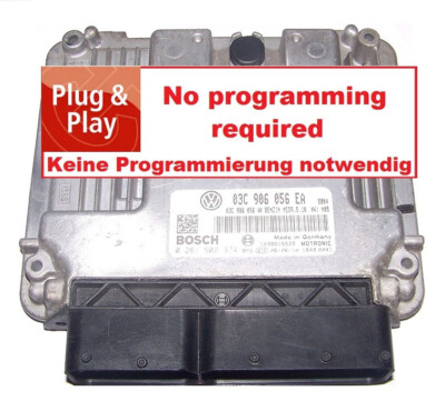 Steuergerät VW EOS 1,6l FSI 85KW BLF 03C906056EA 0261S02374 UNLOCK ECU ECM