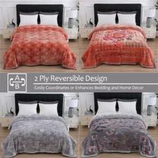 Luxury Thick Heavy Winter Bed Blankets Warm Soft Mink King Fleece Blanket 10.5lb