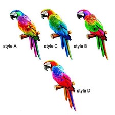Figurine di pappagalli artificiali colorati Scultura Puntelli per foto di