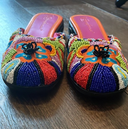 Paraphrase Beaded Multi-colored Slides - Picture 6 of 8
