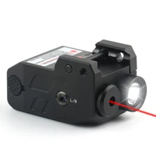 Tactical Pistol Red Laser Sight Scope Flashlight Combo for 20mm Picatinny Rail