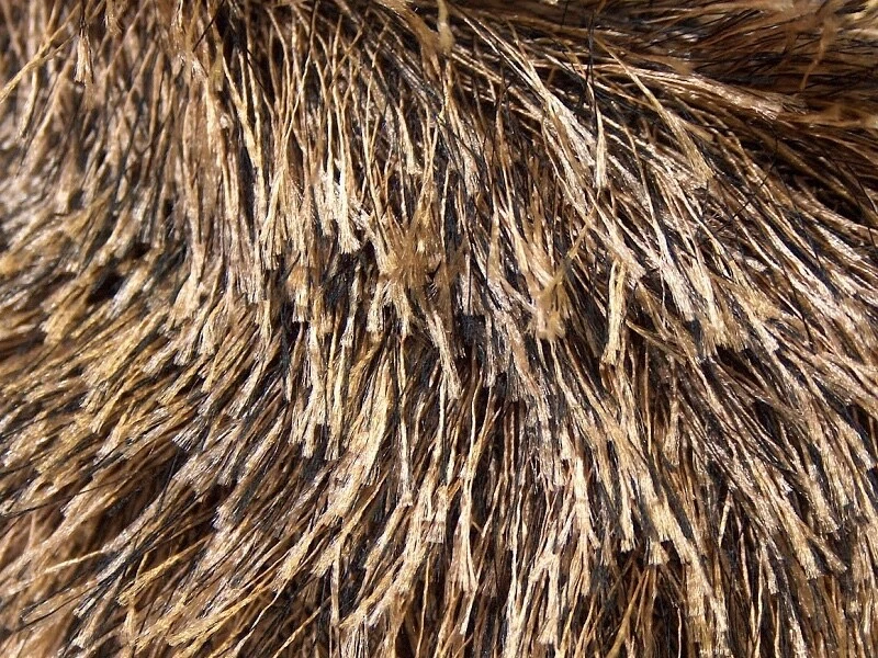 Camel & Brown Long Eyelash Yarn Ice Fun Fur 50 gram 70 yards 22749 - Image 2 of 3