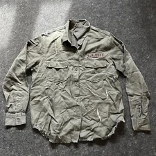 Rails Women's Loren Military Patch L.A. 2301 Shirt Jacket, size M, Olive/Black