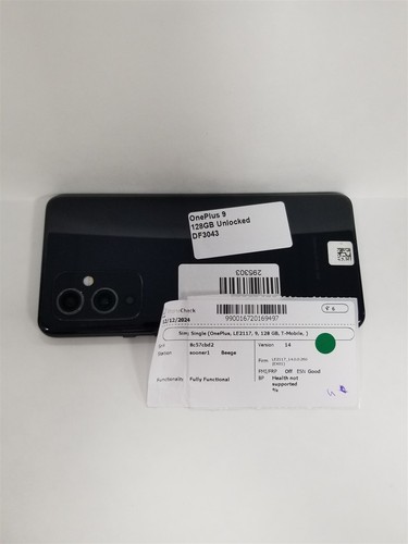 OnePlus 9 128GB Black LE2117 (Unlocked) Fully Functional DF3043 - Afbeelding 10 van 10