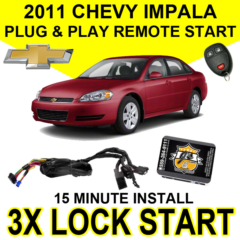2011 CHEVY IMPALA V6 PLUG & PLAY REMOTE START SYSTEM EASY INSTALL CHEVROLET GM