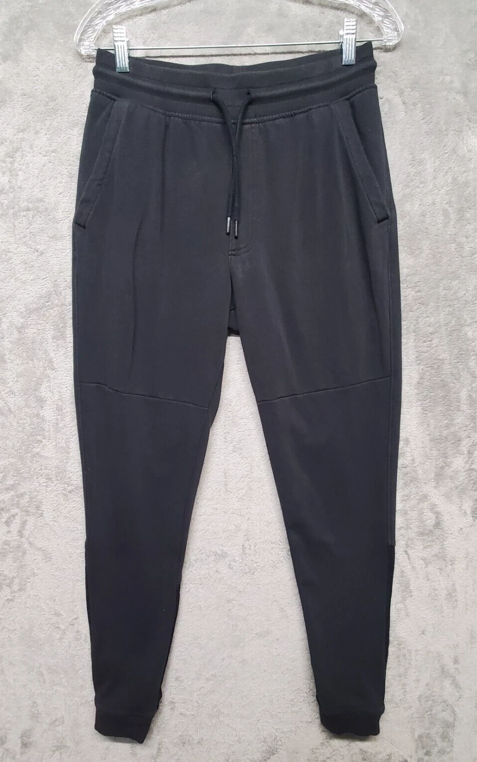 Under Armour Pants Mens Medium Black Microthread Terry Jogger Threadborne