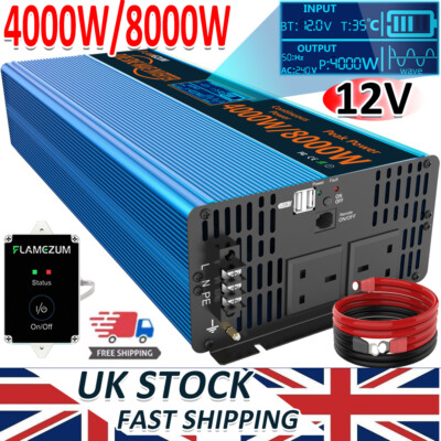 Inversor De Onda Sinusoidal Pura 48V/60V/72V A 220V - Potencia Hasta 20000W Para Electrodomésticos
