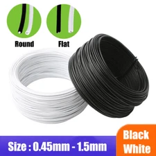 Multipurpose Easy Twist Ties Plastic Coated Garden Wire Plant Tie White Black