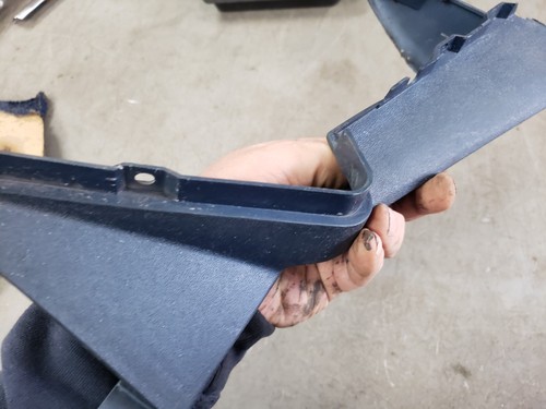 1963 1964 1965 Riviera RH Dash End Buick Filler Trim Corner Blue Passenger Side - Picture 9 of 13