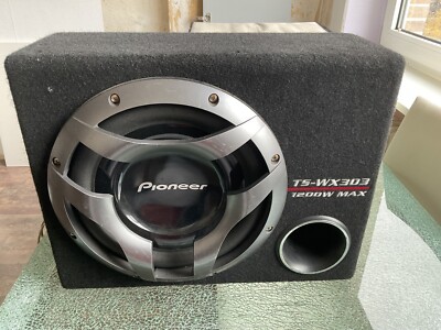 Pioneer TSWX306B Aktivsubwoofer, 1300 W - Schwarz GM-3500T Verstärker