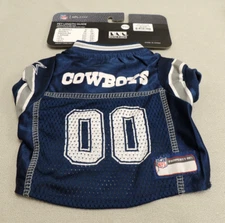 Dog Dallas Cowboys Mesh Jersey XS Pets First NWT with FLAWS