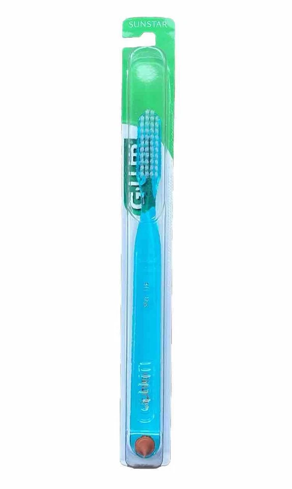12 Pk GUM 411 Classic Full size (4 rows) brushes Soft Toothbrush With Rubber Tip - Image 4 of 4