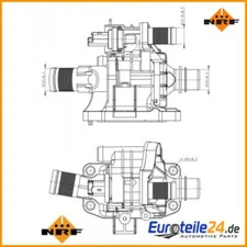 Thermostat, Coolant Easy Fit NRF 725039 for Peugeot 307