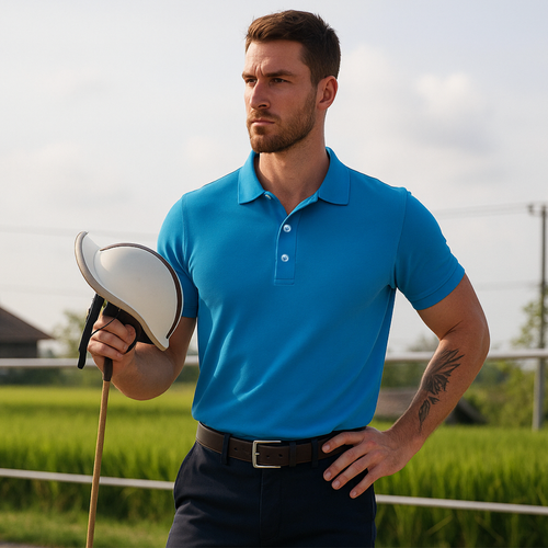 Herren Freizeit Poloshirt Kurzarm 100% Baumwolle Sport Polo für Männer Größen M-4XL - Bild 6 von 32