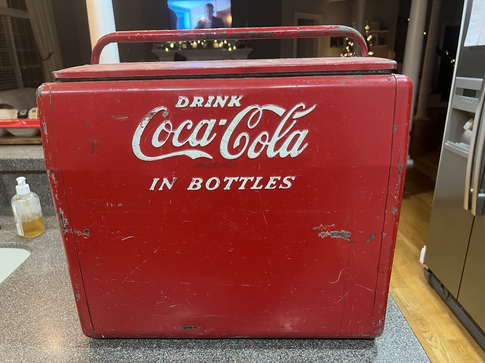 VINTAGE Red Handle Coca Cola Cooler eBay