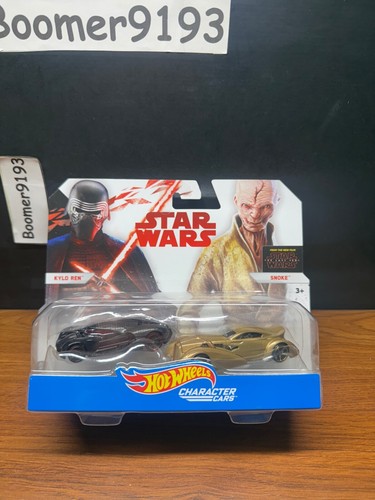 Star Wars Last Jedi Kylo Ren & Snoke (2017) Hot Wheels Die-Cast Set 2pk
