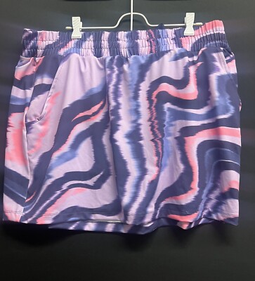 TEK GEAR Women's Plus Size 1X Purple Activewear Skirt, Waistband, Pockets NWT