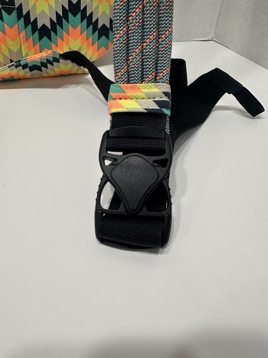 Kavu Rope Sling Bag Multi Color Zig Zag-Orange/Blue/teal  display picture 2