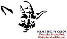 Master Yoda Funny Graphic Die Cut decal sticker Car Truck Boat Window 12"