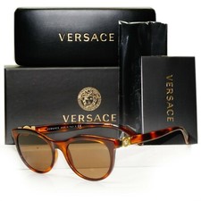 Image of Authentic Versace Womens Sunglasses Gold Medusa Havana Brown MOD 3247 5119