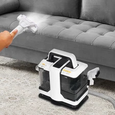  Portable Carpet Couch Deep Cleaner With Two tanks & cleaning brushes 450W IPX4 