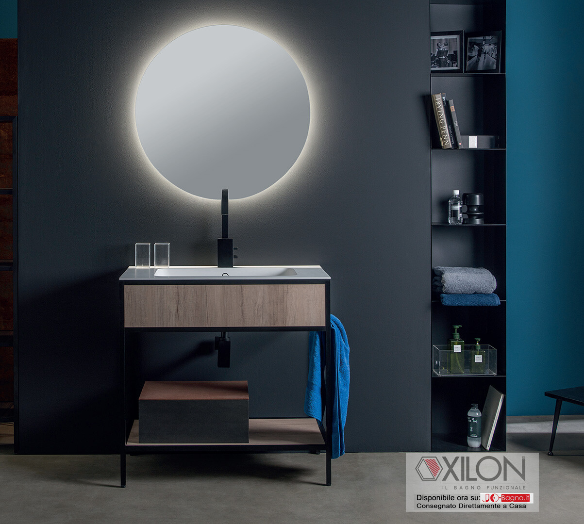 mobile bagno a terra 90 cm