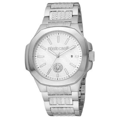 Roberto Cavalli Fashion Watch Quartz Silver Dial Men's Watch RC5G050M0045