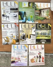 8 ELLE Decor Magazine 2007 UK LOT Back ISSUES Interior Design