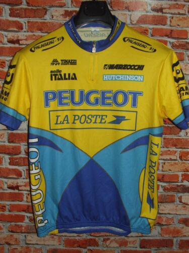 Peugeot TINAZZI Maillot de Vélo Haut Maillot Cyclisme Taille L - Foto 1 di 2