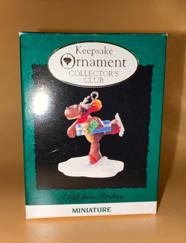 A Gift From Rodney 1995 Hallmark Keepsake Ornament Collectors Club Miniature NEW - Picture 3 of 12