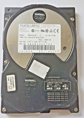 4.3 GB IDE Fujitsu MPB3043AT P-ATA 5400rpm 256KB HDD 3,5'' interne Festplatte
