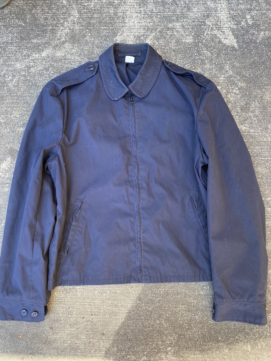 Vintage US Air Force Jacket Mens 40 Blue Poplin Zip Up Shade Military USA Medium Vintage US Air Force Jacket Mens 40 Blue Poplin Zip Up Shade Military USA Medium