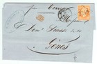 France cover - Nap. III - 1865 Marseille to Genoa (IT) - "Par Terre" * cover609 — photo 1