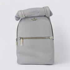 Kate Spade New York Perry Leather Large Backpack - Pale Sapphire Blue