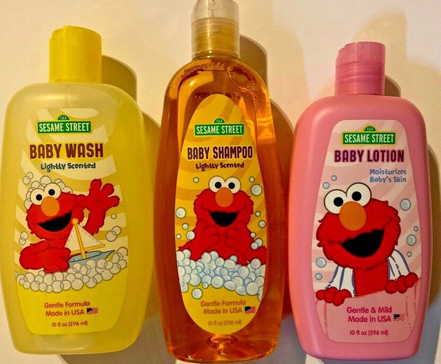 Lot Of 3 Sesame Street Elmo Baby Wash, Lotion, & Shampoo Soap 10 Fl