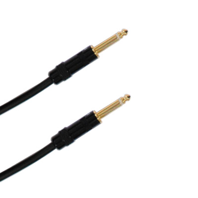 Audio2000 2 Pack 1/4'' TS to 1/4 Inch TS Patch Cable C090xx-P2