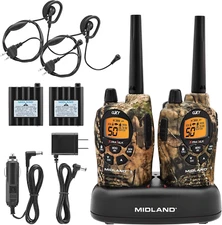 Two-Way Radio with Rechargeable Batteries- Handheld GMRS 50 Channel Radio-2 Pack