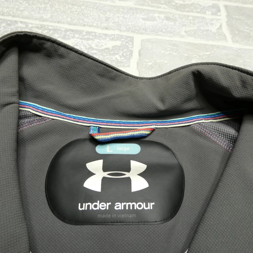Chaqueta Under Armour Mujer Grande Gris Cremallera Completa Softshell Peso Medio Cortavientos Foto 2 de 4