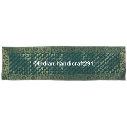 Handmade Indien Silk Mandala Table Runner Tablecloth Home Dinning Table Decor - Picture 2 of 4