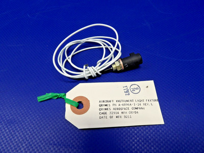 Beech King Air 90 / 100 Grimes Post Light Fixture A-4896A-1-24 NOS (0426-1271)