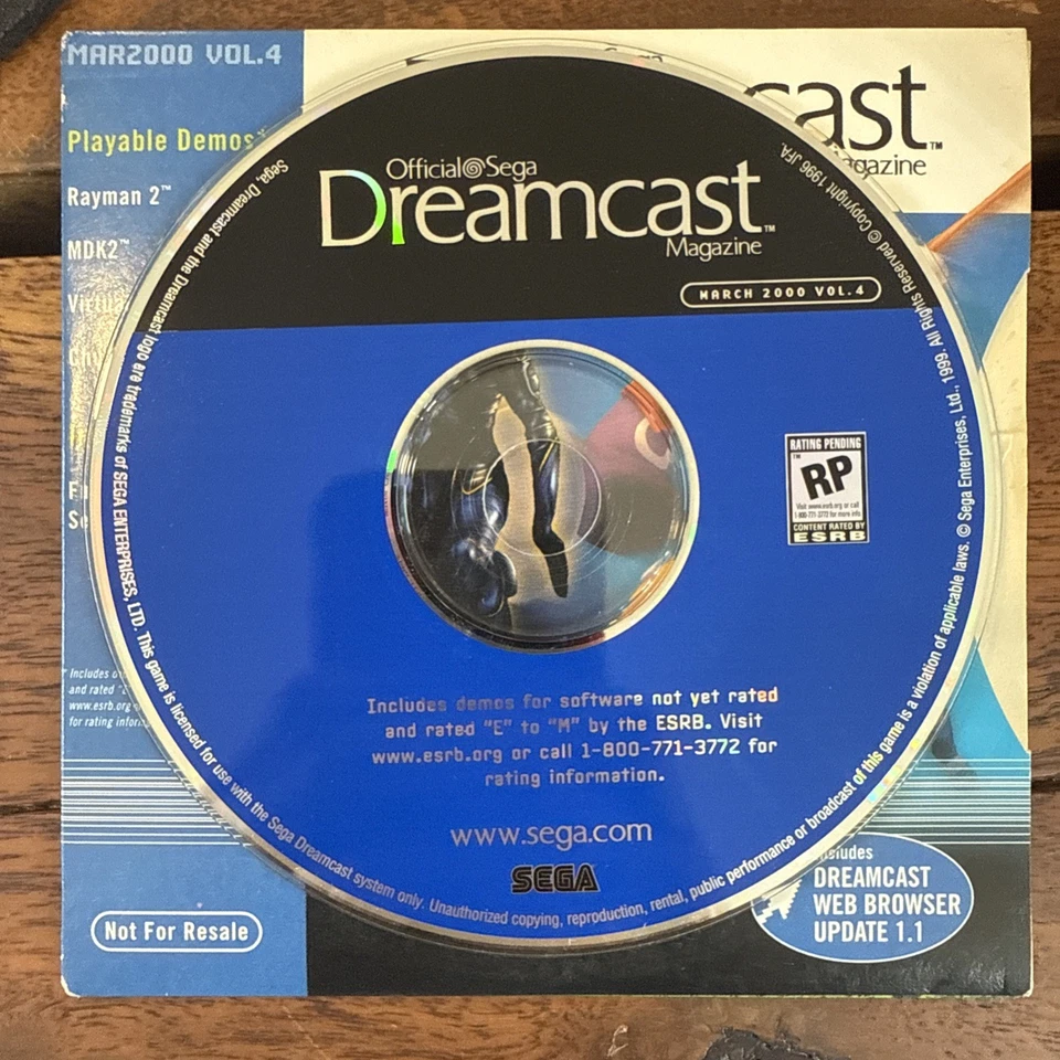 Official Sega Dreamcast Magazine Demo/Promo Disc  March 2000 Volume 4 - Image 3 of 3