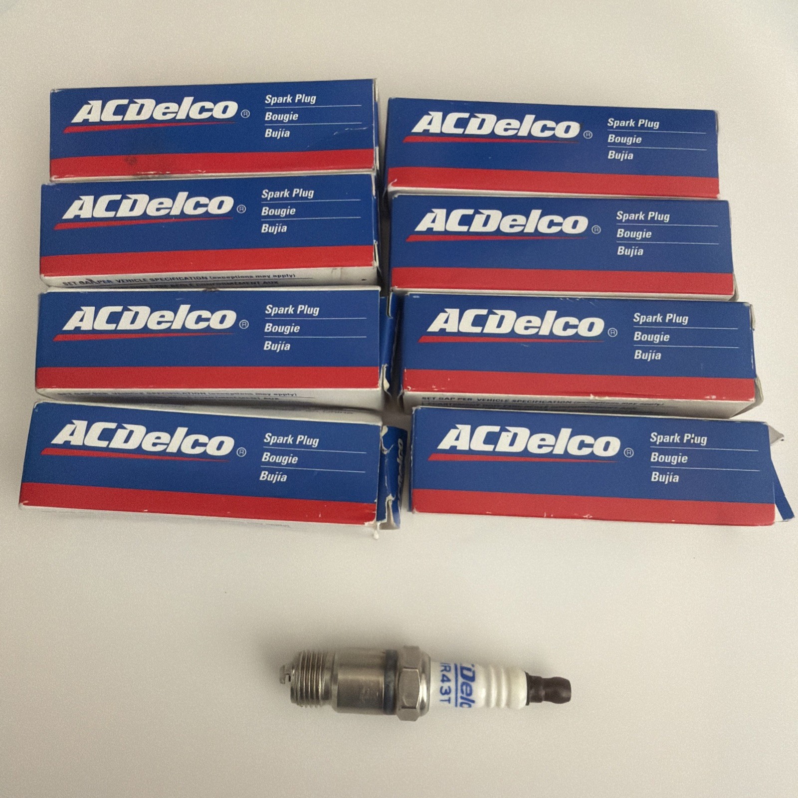 8 Pack of Marine Spark Plugs ACDelco MR43T 19355200