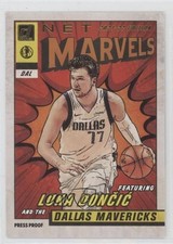 2021 Panini Donruss Net Marvels Press Proof Gold Foil Black Text Luka Doncic 0t1