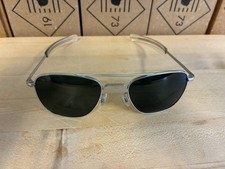 Randolph Engineering Aviator Matte Chrome AF 52 20 NOS Gray Glass Lenses