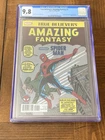 TB Amazing Fantasy 15 CGC 9.8 White Pages (Rpt 1st app Spider-Man) + magnet