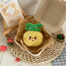 Cute Fruit Plush Keychain 10cm Watermelon Avocado Cherry Pineapple 6 Styles