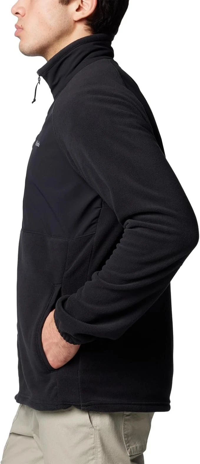 Columbia Men's Sage Peak Full Zip Fleece Comfort Jacket Black M NEW image 4